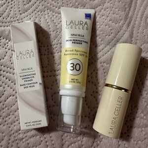 Laura Geller retractable kabuki brush, spackle & under eye spackle primer BN